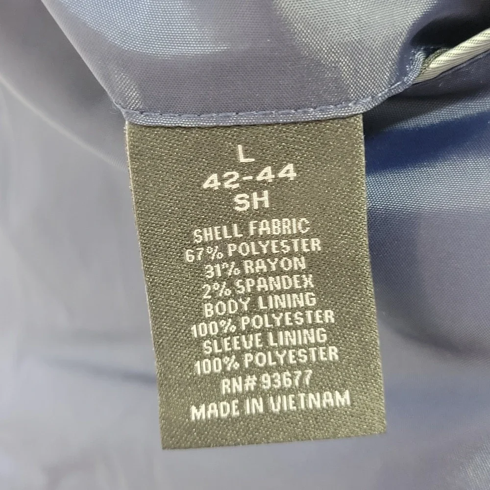 J.F Ferrar Men's Sport Coat‎ Blazer Two Button Blue Polyester Blend Size 42-44S